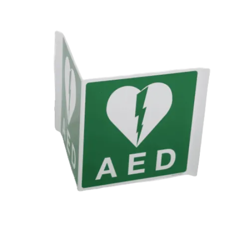Panoramisch bord AED pictogram (40x20cm) - Afbeelding 1
