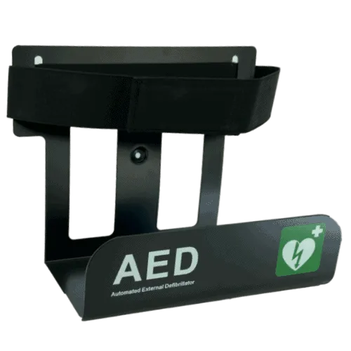 AED muurbeugel zwart