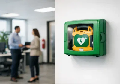 AED plaatsing op kantoor: waar hangt hij goed?